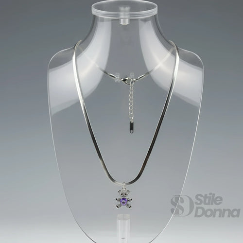 collana-sweetheart-con-ciondolo-orsetto-catena-serpente-225 - Stile Donna Bags
