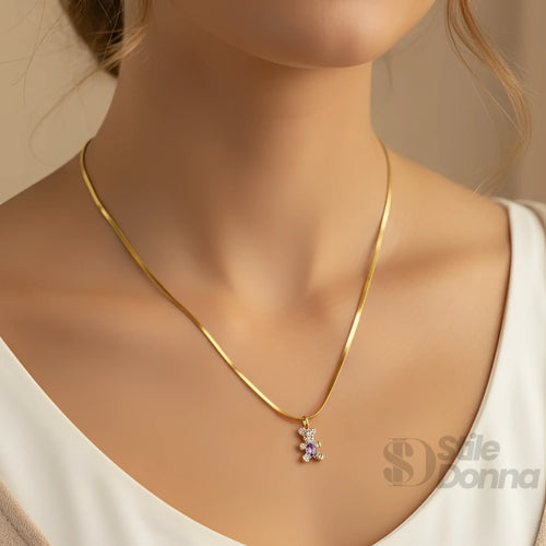 collana-sweetheart-con-ciondolo-orsetto-catena-serpente-864 - Stile Donna Bags