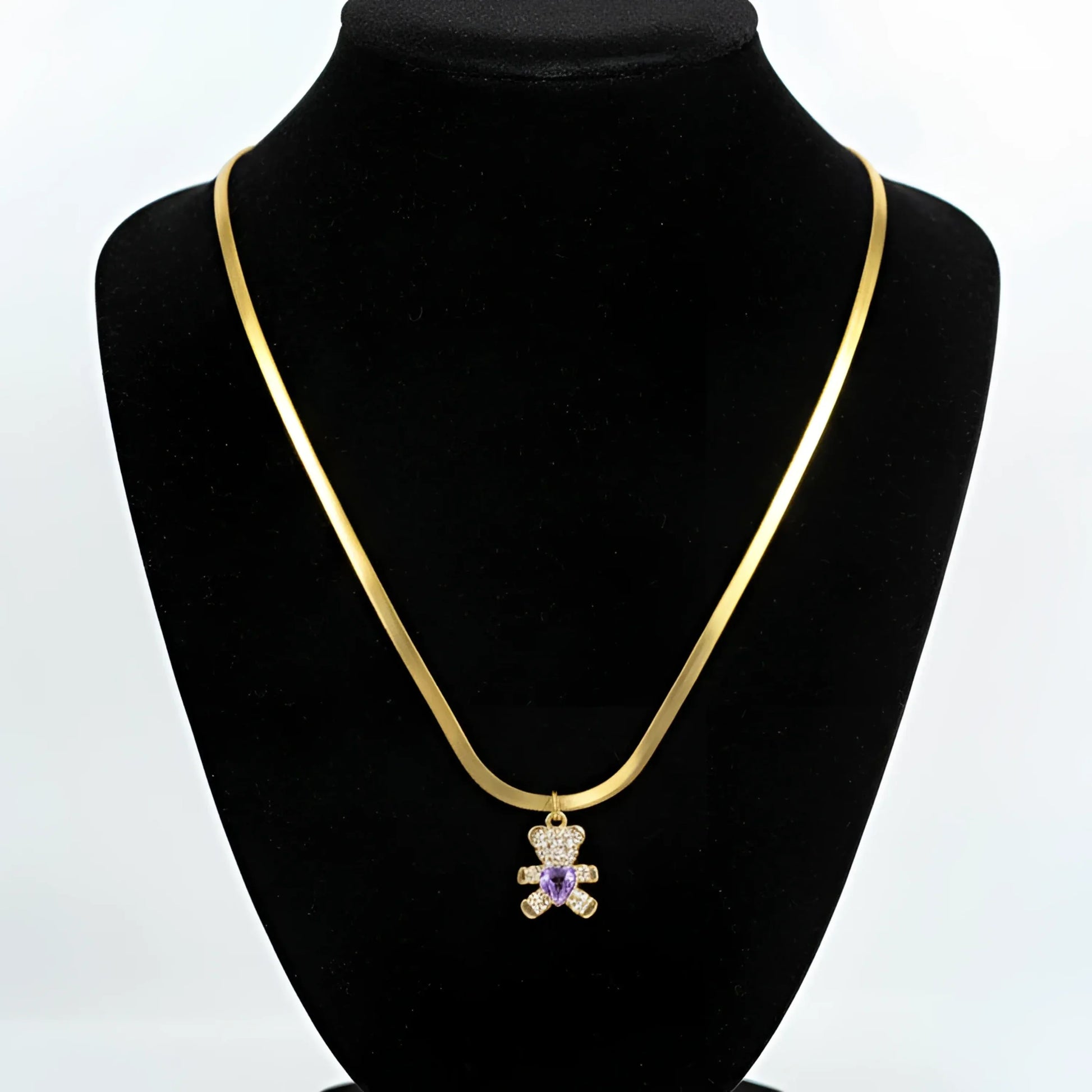 collana-sweetheart-con-ciondolo-orsetto-catena-serpente-964 - Stile Donna Bags