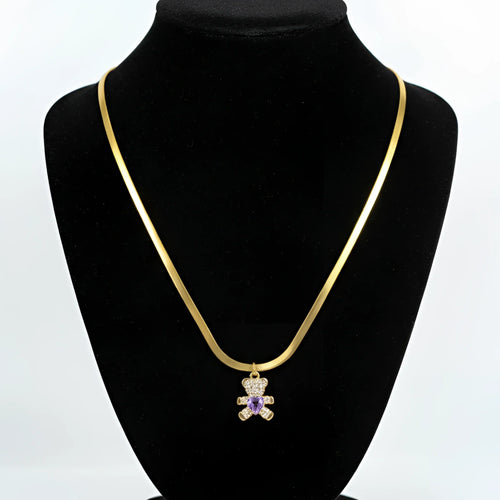 collana-sweetheart-con-ciondolo-orsetto-catena-serpente-964 - Stile Donna Bags