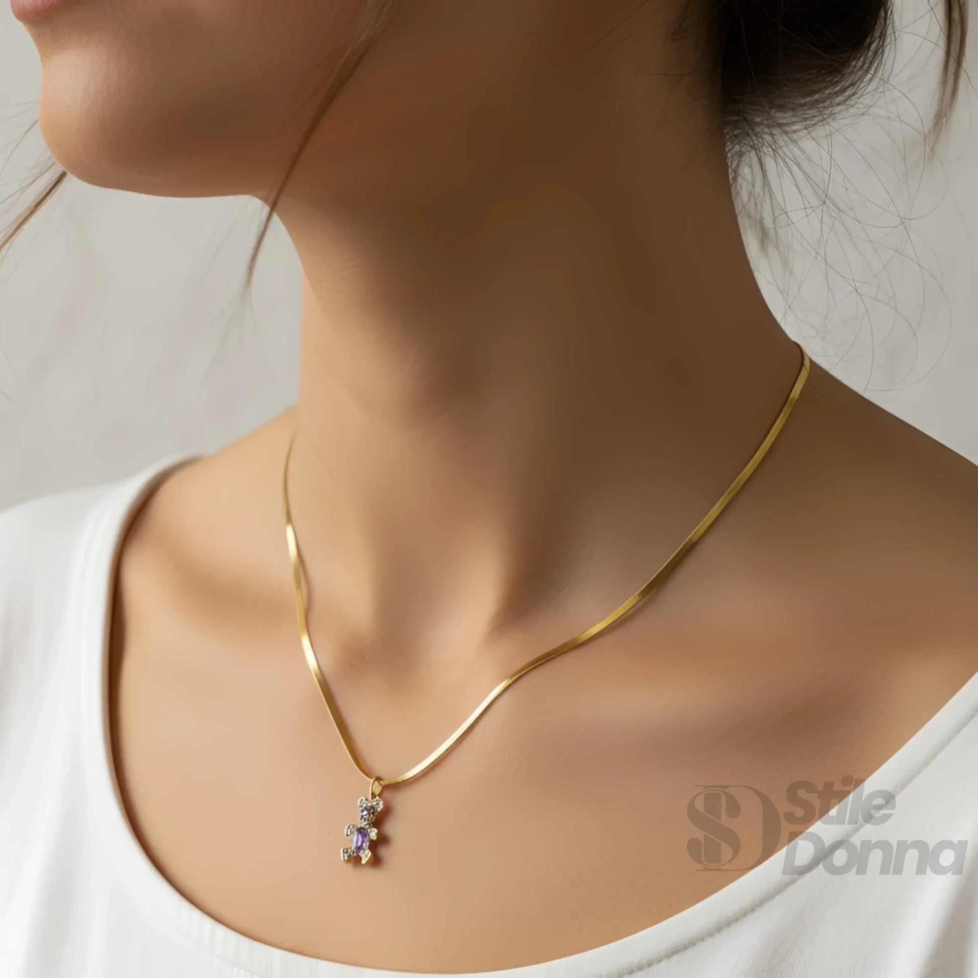 collana-sweetheart-con-ciondolo-orsetto-delicato-collier-catena-289 - Stile Donna Bags