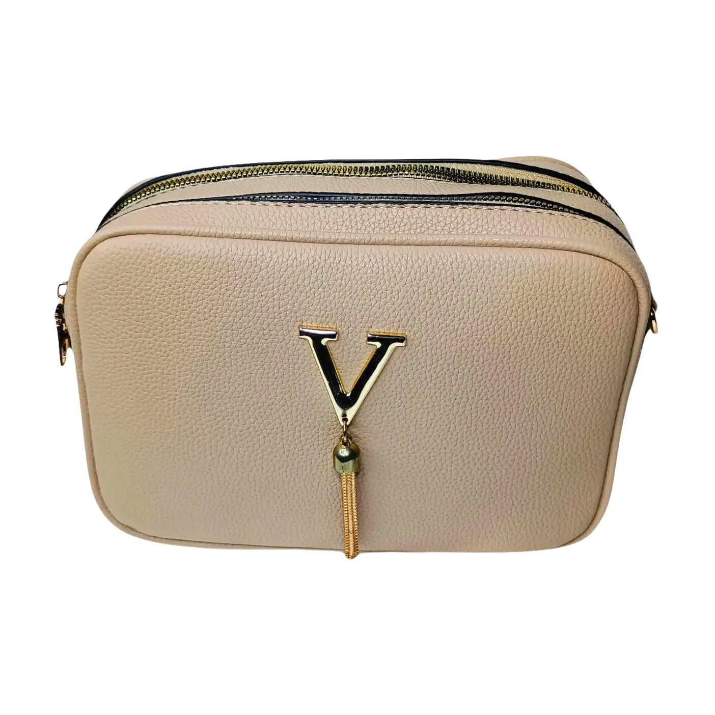 Crossbody Bag Double Zipper - MS-3745 - Stile Donna Bags