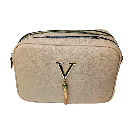 Crossbody Bag Double Zipper - MS-3745 - Stile Donna Bags
