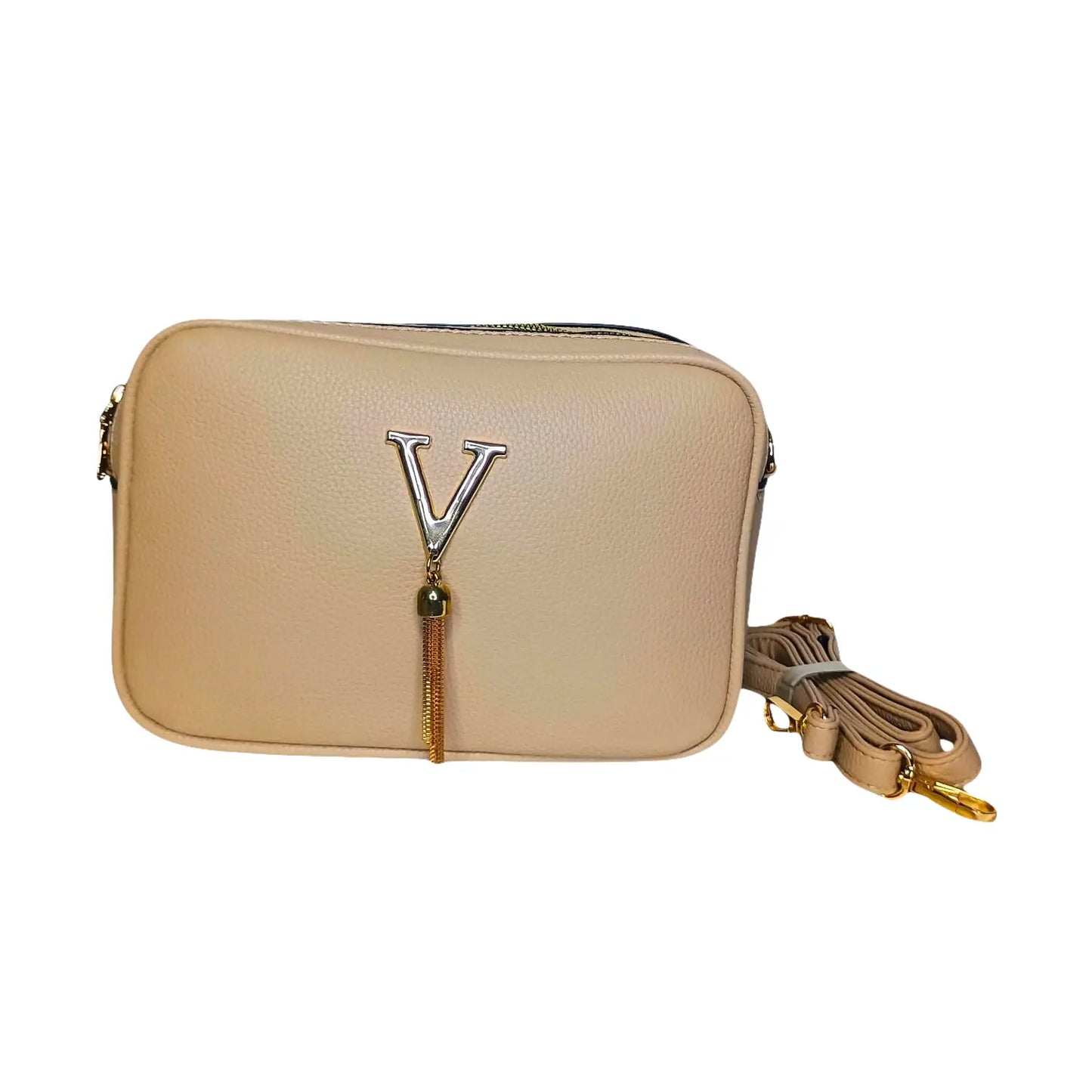 Crossbody Bag Double Zipper - MS-3745 - Stile Donna Bags