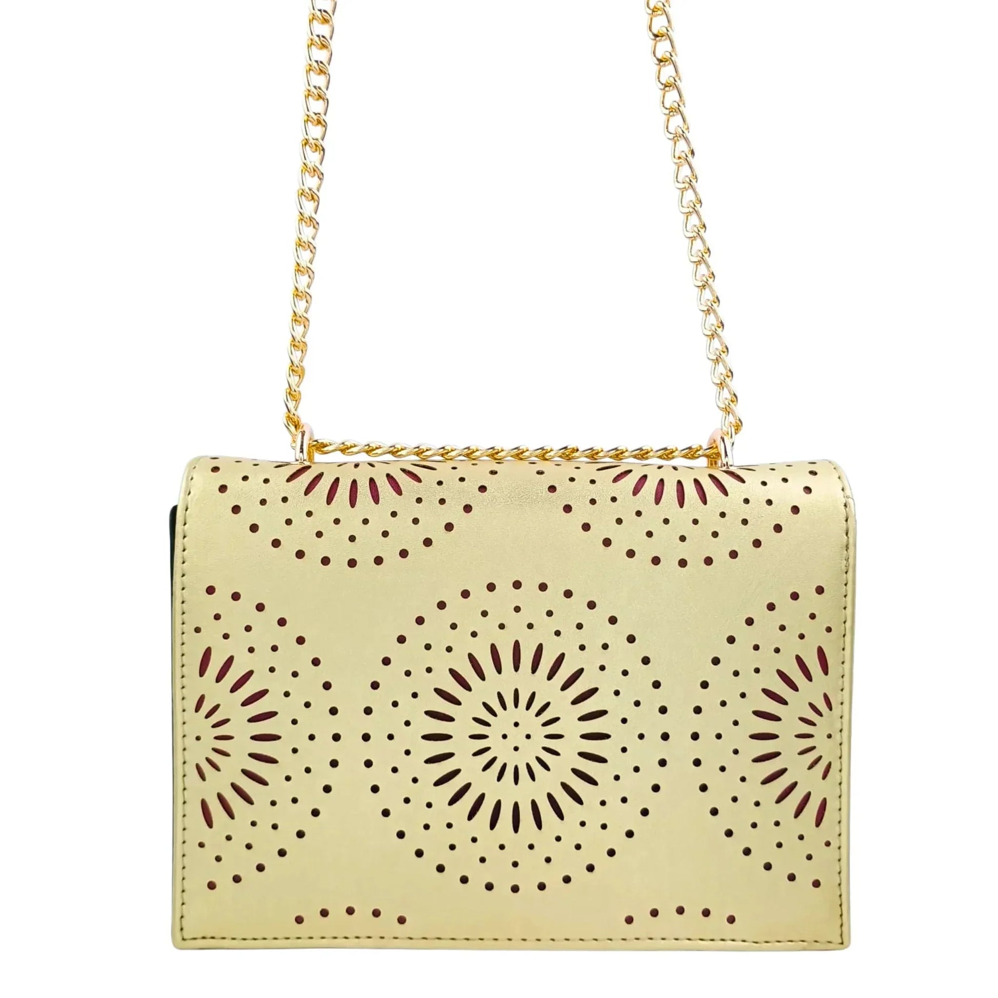 Crossbody Bag with Chain Strap - MS-4335 - Stile Donna Bags