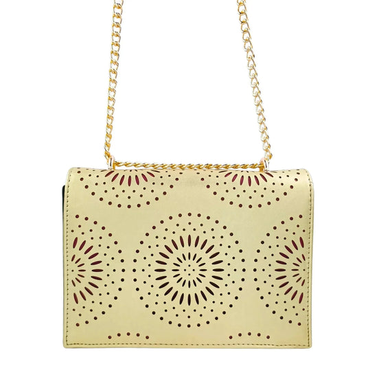 Crossbody Bag with Chain Strap - MS-4335 - Stile Donna Bags