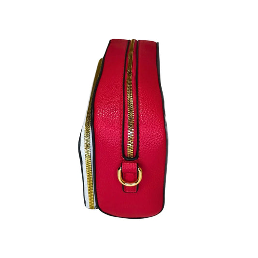 Faux Leather Crossbody Bag with removable shoulder strap - MS-2848 - Stile Donna Bags