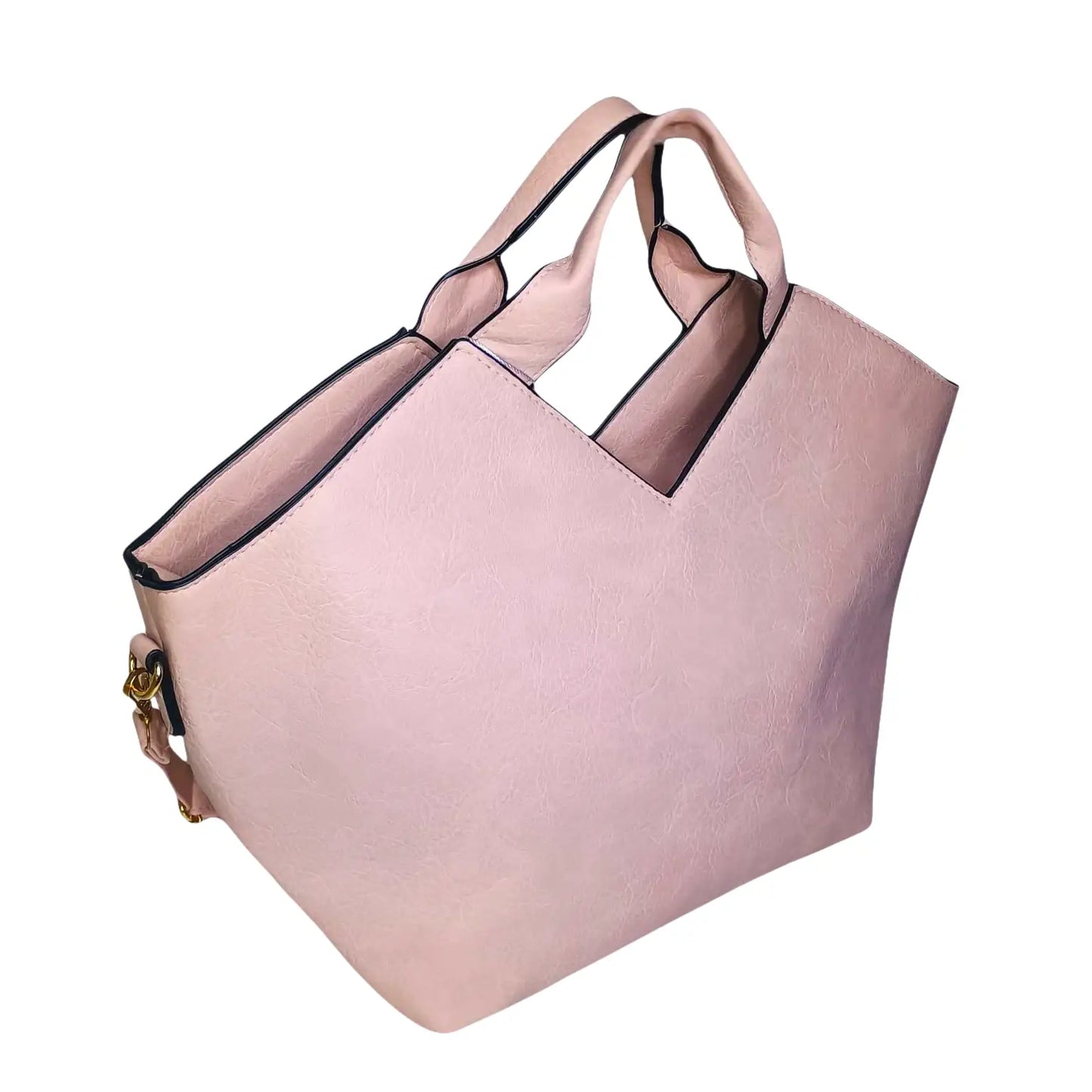 Faux Leather Tote Bag - MS-0625 - Stile Donna Bags