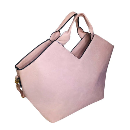Faux Leather Tote Bag - MS-0625 - Stile Donna Bags