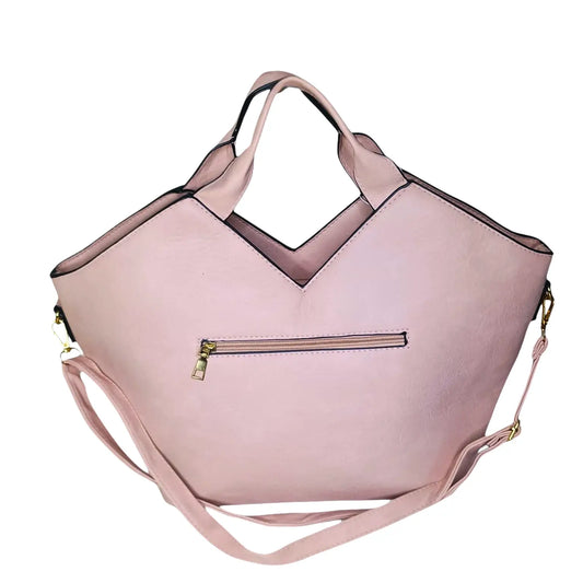 Faux Leather Tote Bag - MS-0625 - Stile Donna Bags