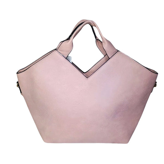 Faux Leather Tote Bag - MS-0625 - Stile Donna Bags
