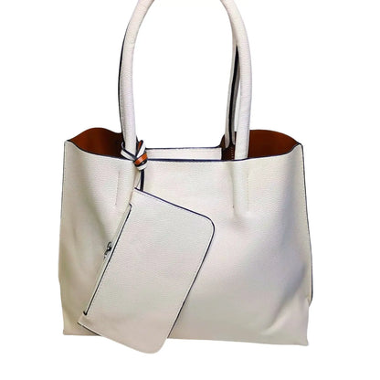 Faux Leather Tote Bag with Crossbody Included - Stile Donna Bags