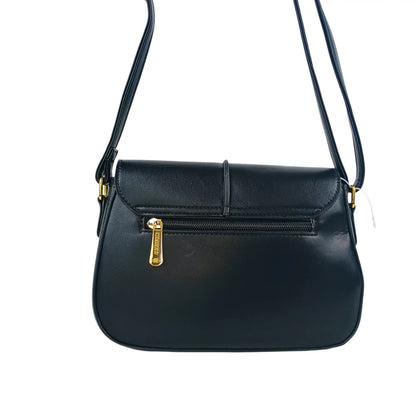 Flap Bag - Charro Black Leather - MS-1945 - Stile Donna Bags