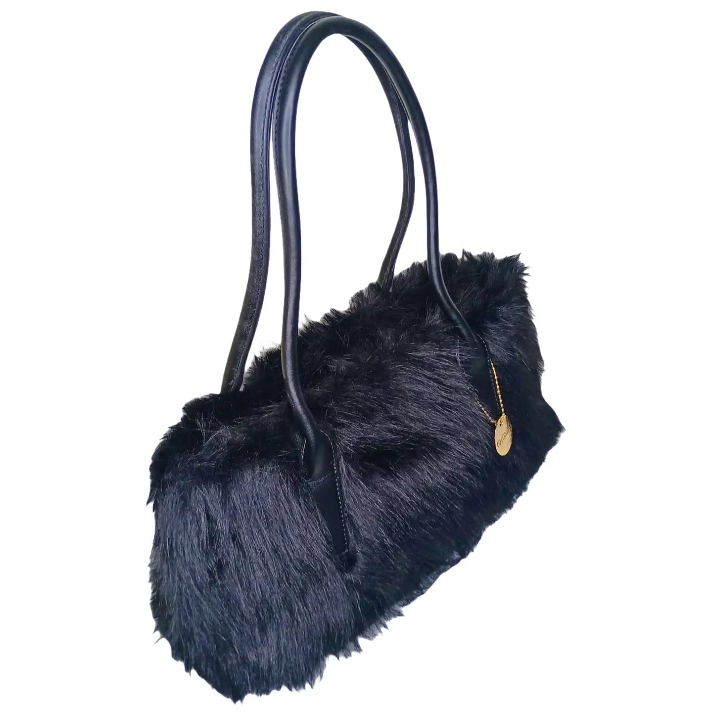Fur Leather Handbag - MS-7158 - Stile Donna Bags