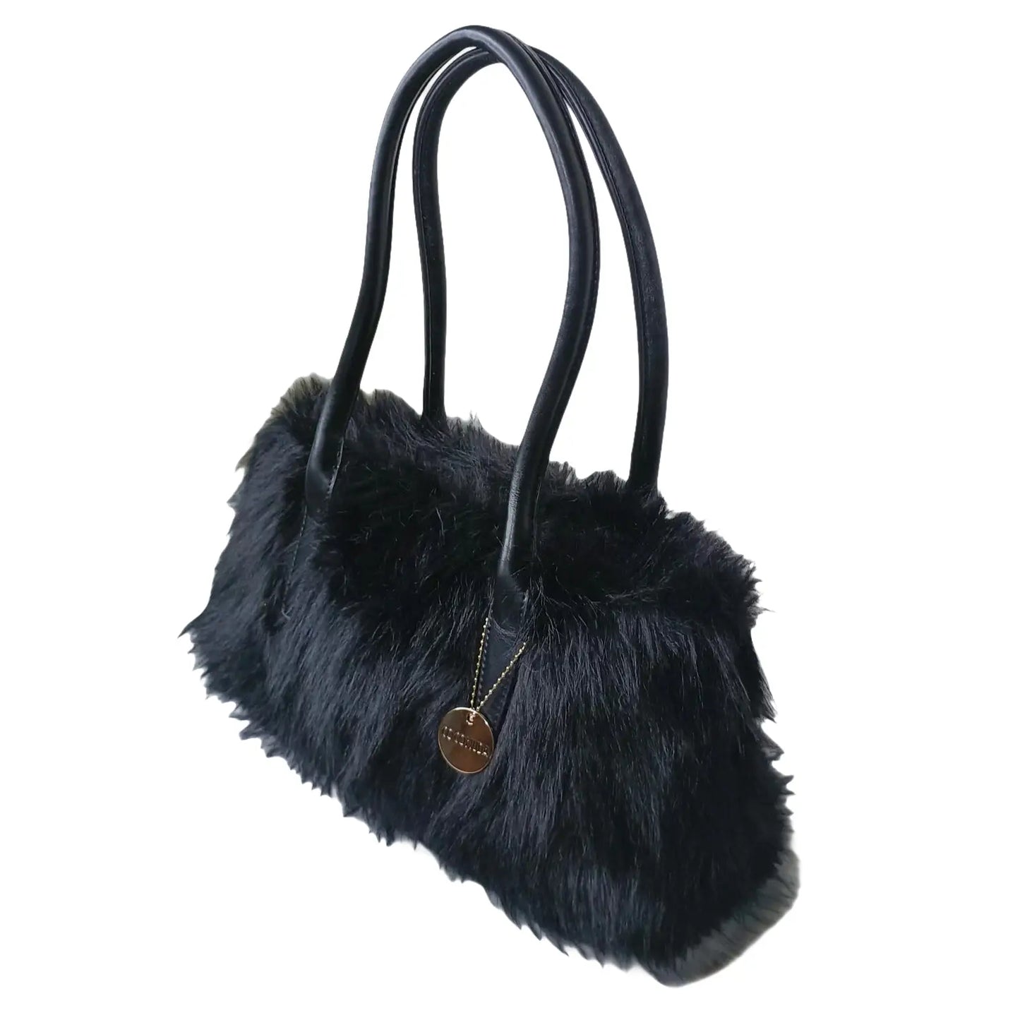 Fur Leather Handbag - MS-7158 - Stile Donna Bags
