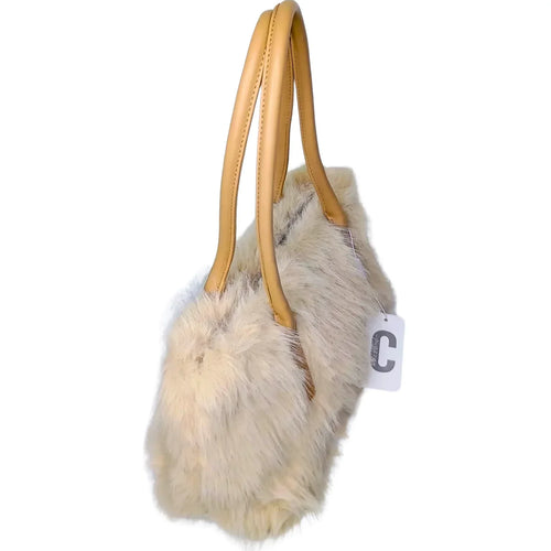 Fur Leather Handbag - MS-7158 - Stile Donna Bags