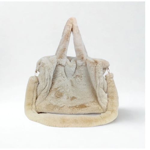 Fuzzy faux-fur tote bag MS-0700 - Tote Bag