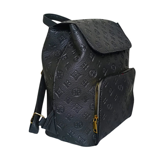 Gray leather backpack - MS-7112 - Stile Donna Bags