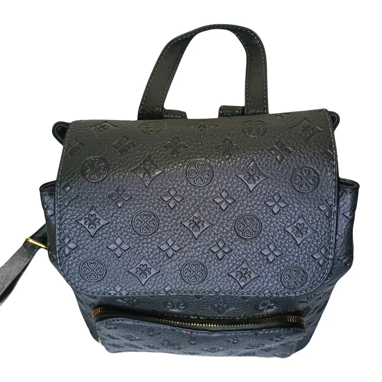 Gray leather backpack - MS-7112 - Stile Donna Bags