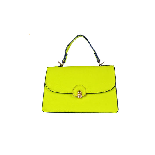 Green mini leather handbag - ms-8647 - Stile Donna Bags
