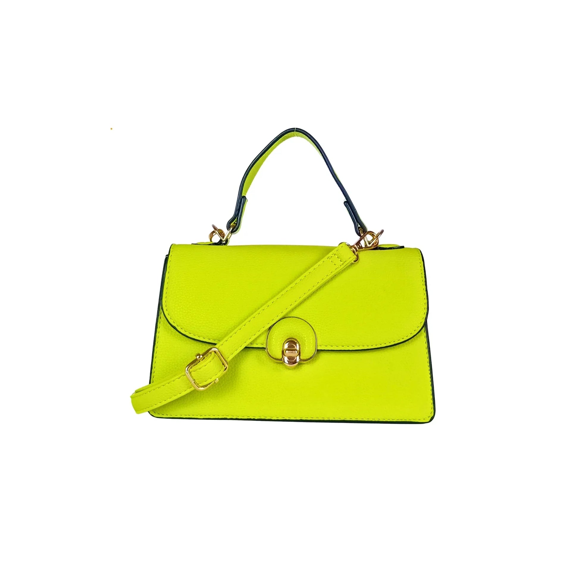 Green mini leather handbag - ms-8647 - Stile Donna Bags