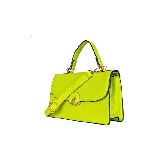 Green mini leather handbag - ms-8647 - Stile Donna Bags