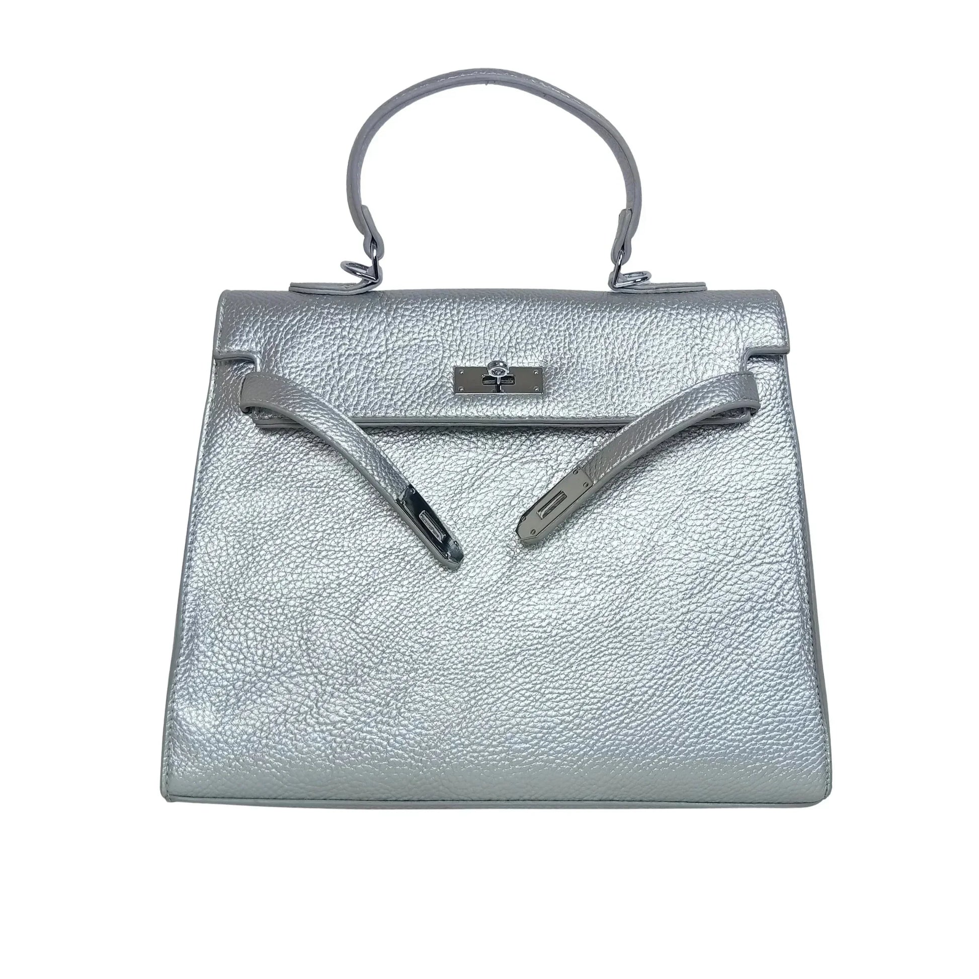 Handbag with Silver Metal Details MS-7528 - Stile Donna Bags