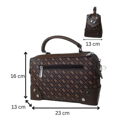 Ladies Handbag mini doctor bag with removable shoulder strap