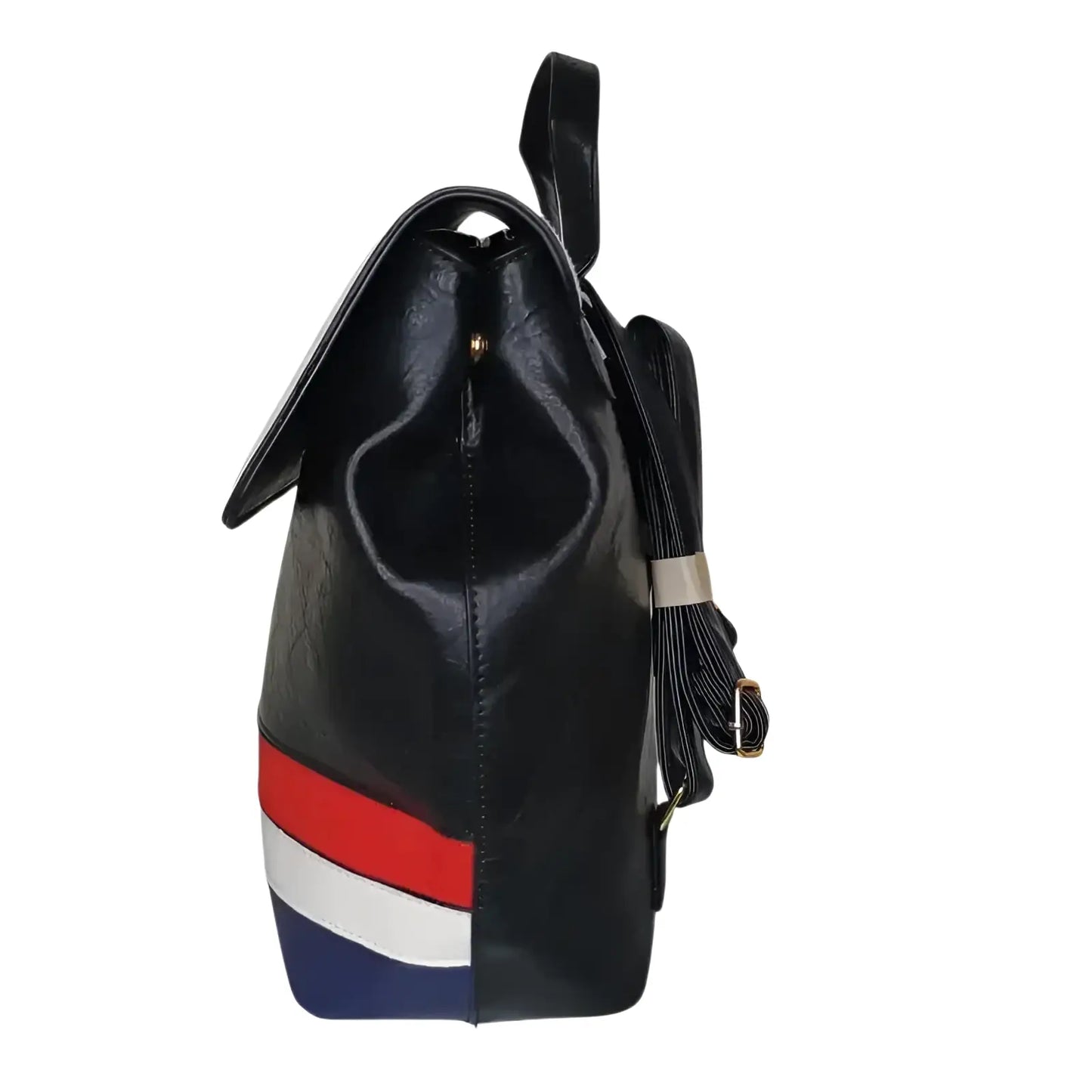 Leather Backpack with Adjustable Straps - MS-3472 - Stile Donna Bags