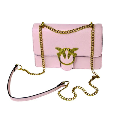 Leather Bag - Pink - MS-5094 - Stile Donna Bags