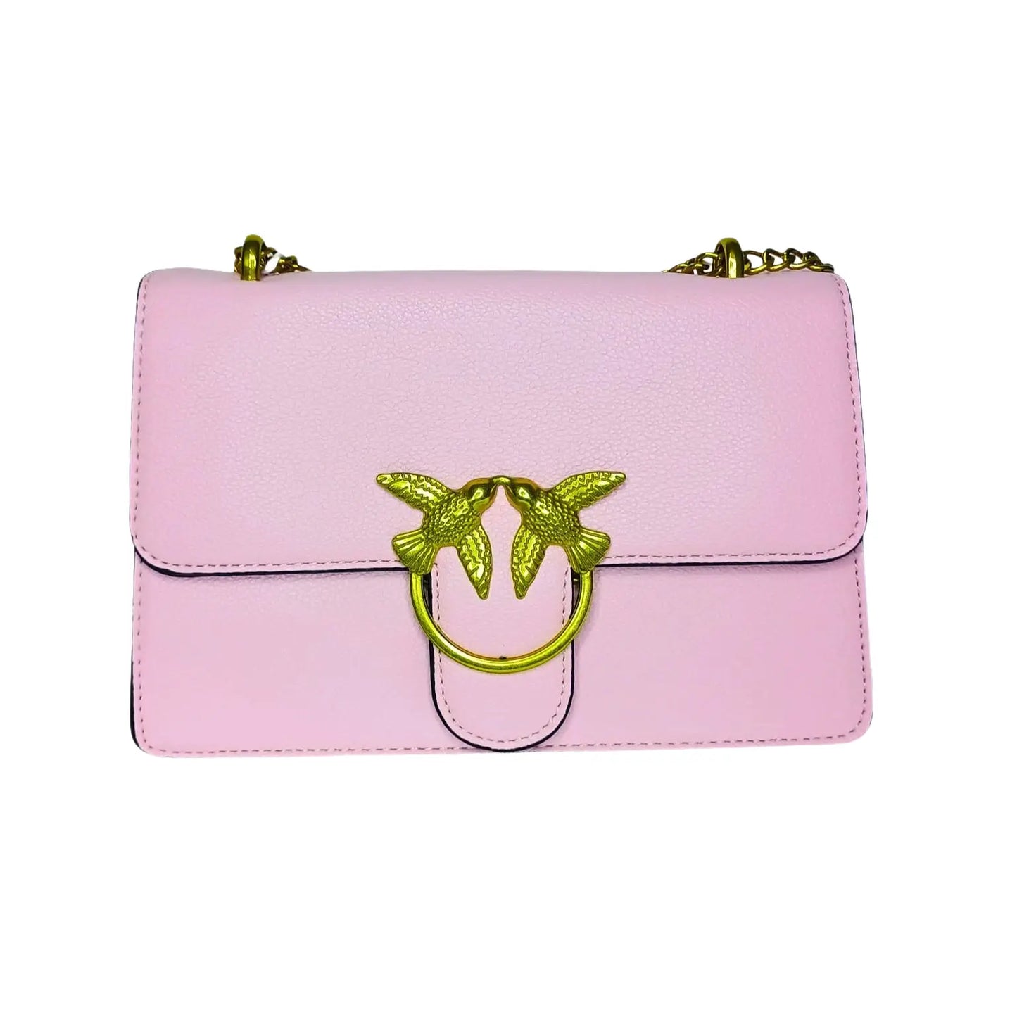 Leather Bag - Pink - MS-5094 - Stile Donna Bags