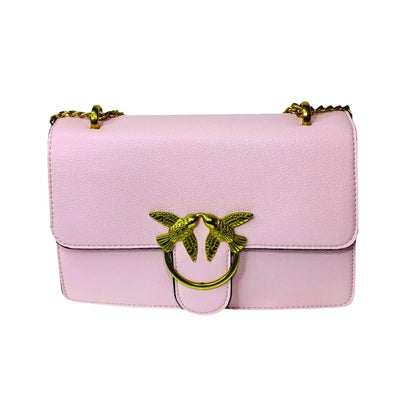 Leather Bag - Pink - MS-5094 - Stile Donna Bags