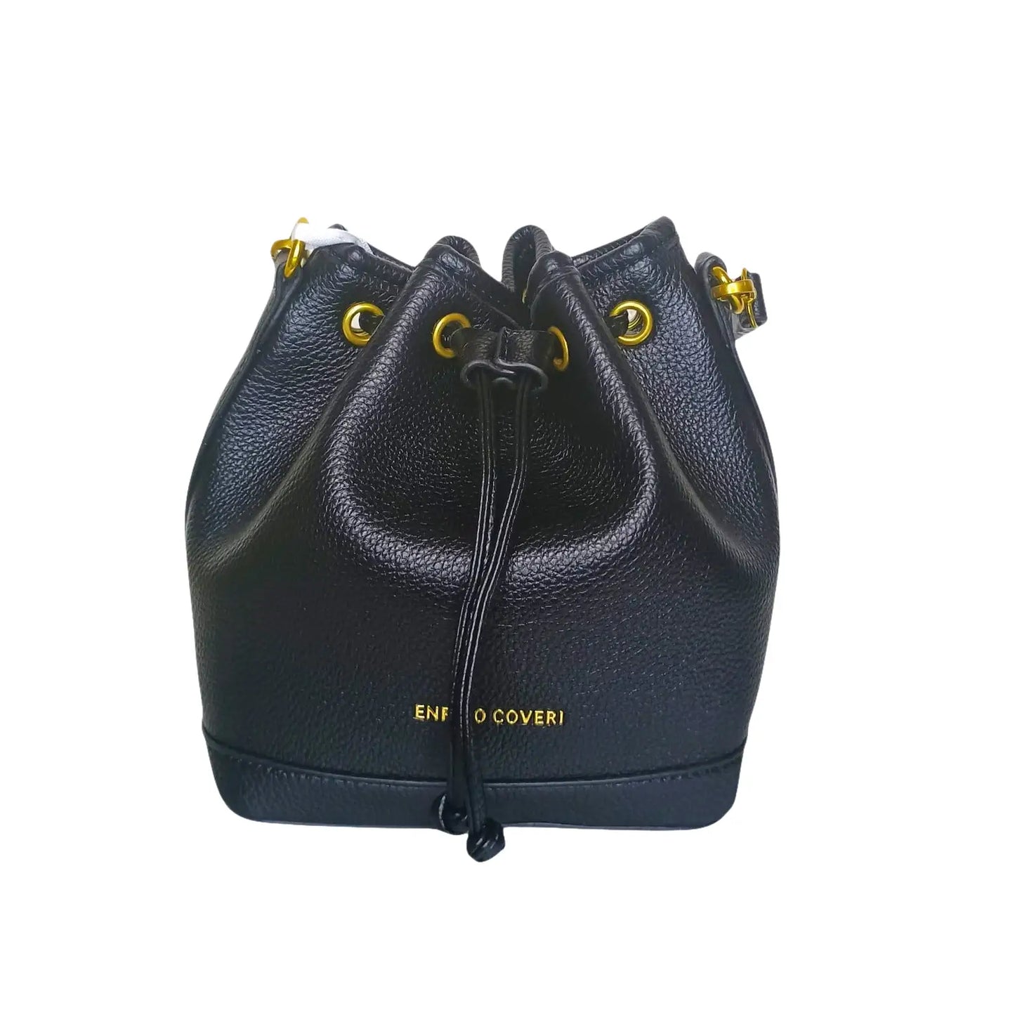 Leather Bucket Bag in Bright Pink and Black - Stile Donna Bags