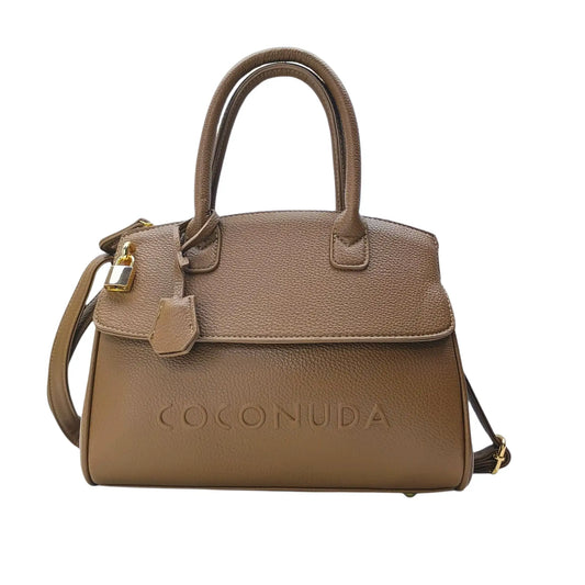 Leather Handbag with Detachable Shoulder Strap - MS-8345 - Stile Donna Bags