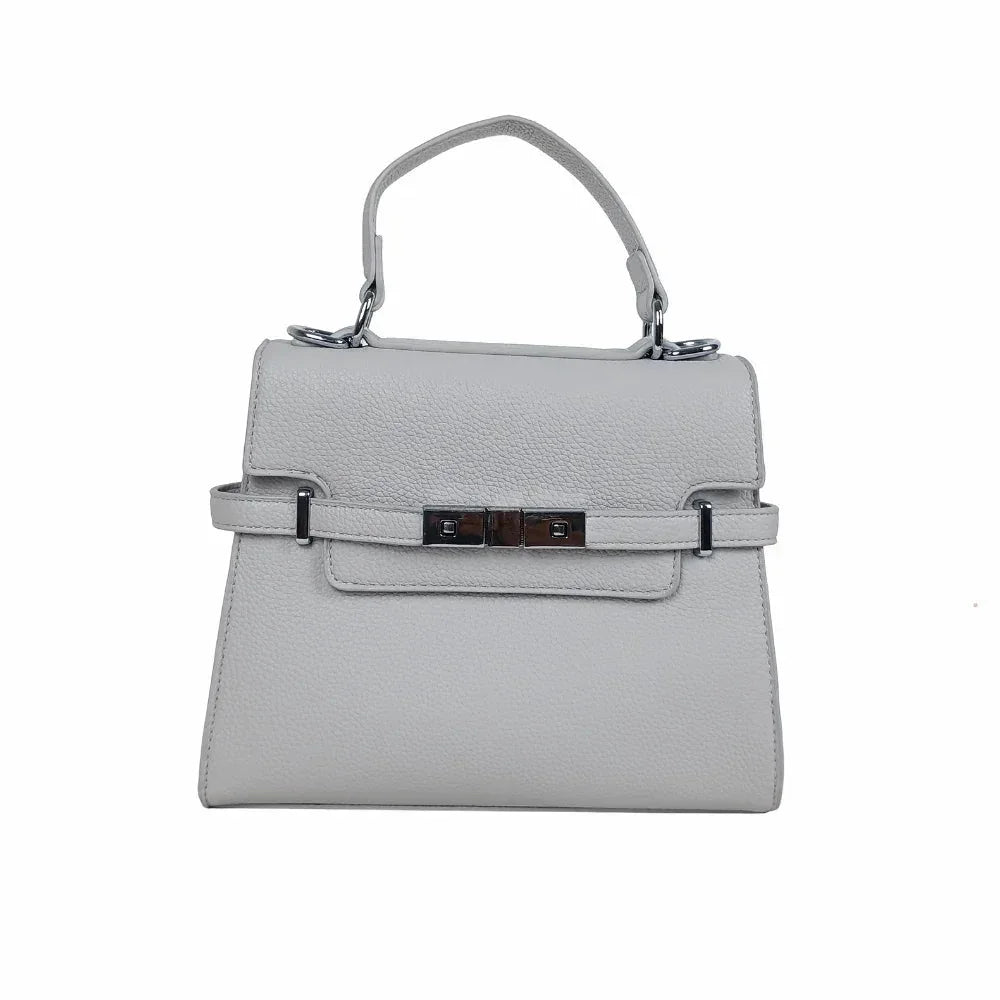 Leather handbag with removable shoulder strap MS-9518 - Stile Donna Bags