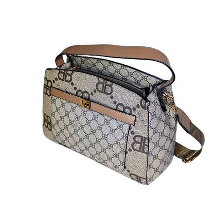 Leather Satchel Bag with removable strap - MS-3478 - Stile Donna Bags