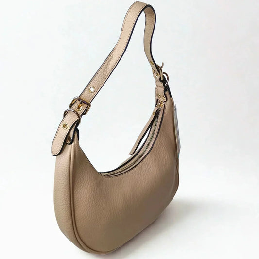 Leather Shoulder Bag - MS-0280 - Stile Donna Bags