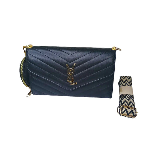 Leather shoulder bag with shoulder strap - MS-7985 - Stile Donna Bags