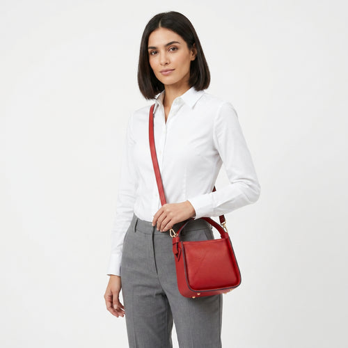 Holo Borsa In Vera Pelle | Vista aggiuntiva 12 | vera pelle | Nero