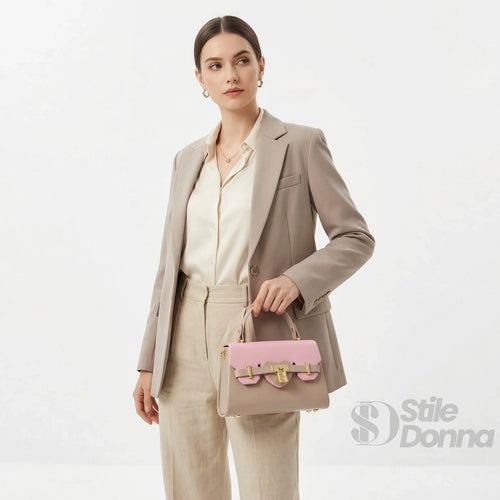 mini-borsa-cachi-e-rosa-con-lucchetto-in-oro-a-mano-borsetta-pelle-320 - Stile Donna Bags