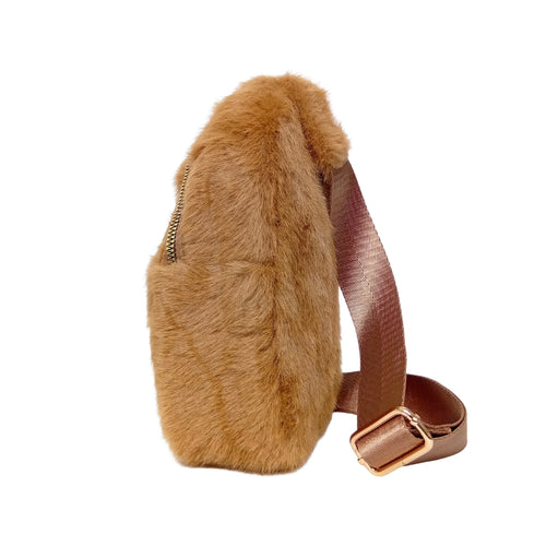 Mini faux fur crossbody bag - Crossbody