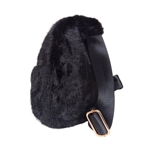 Mini faux fur crossbody bag - Crossbody