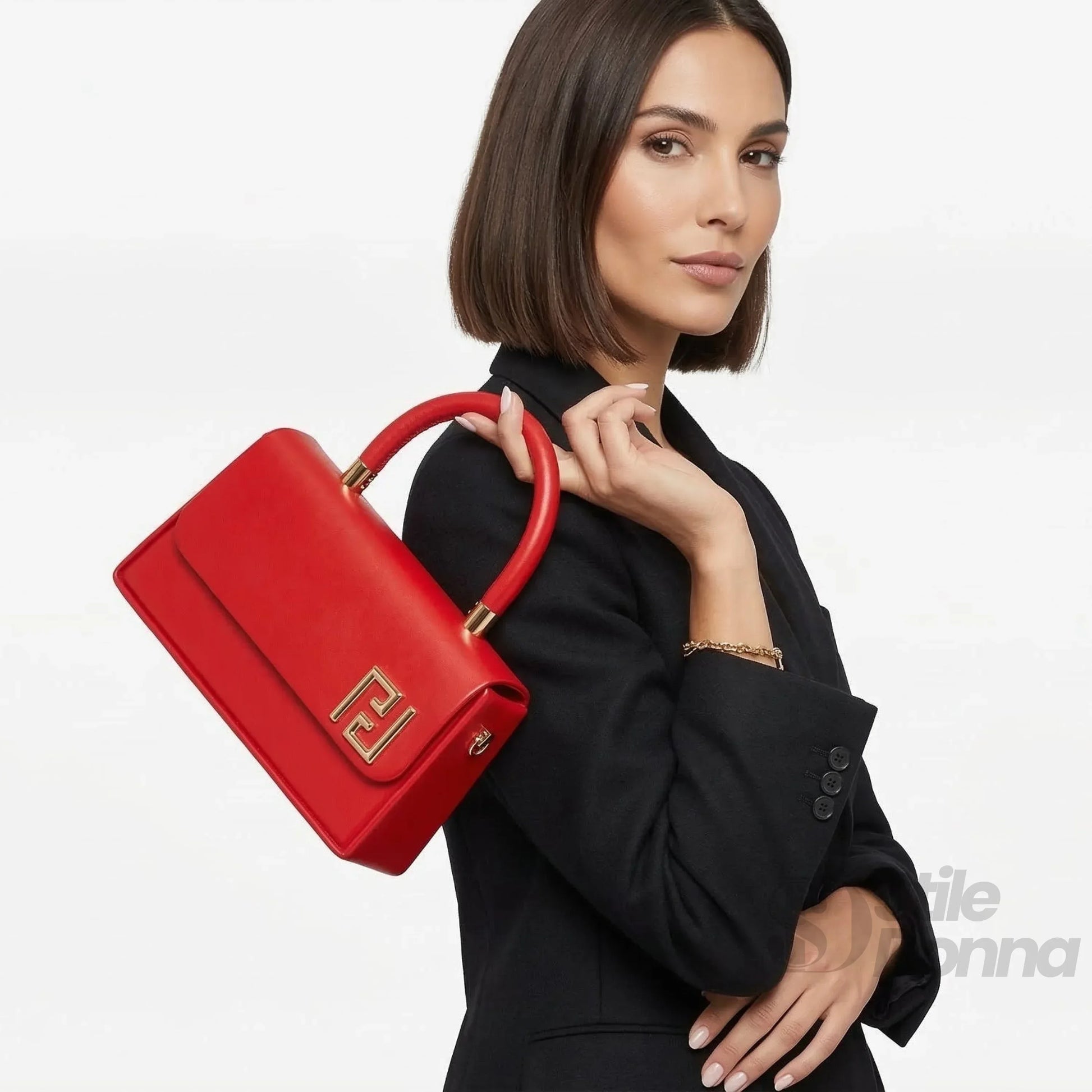 mini-satchel-con-top-handle-effortlessly-elegant-borsa-a-mano-pelle-702 - Stile Donna Bags