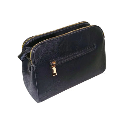 Moschino Black Faux Leather Shoulder Bag - Stile Donna Bags