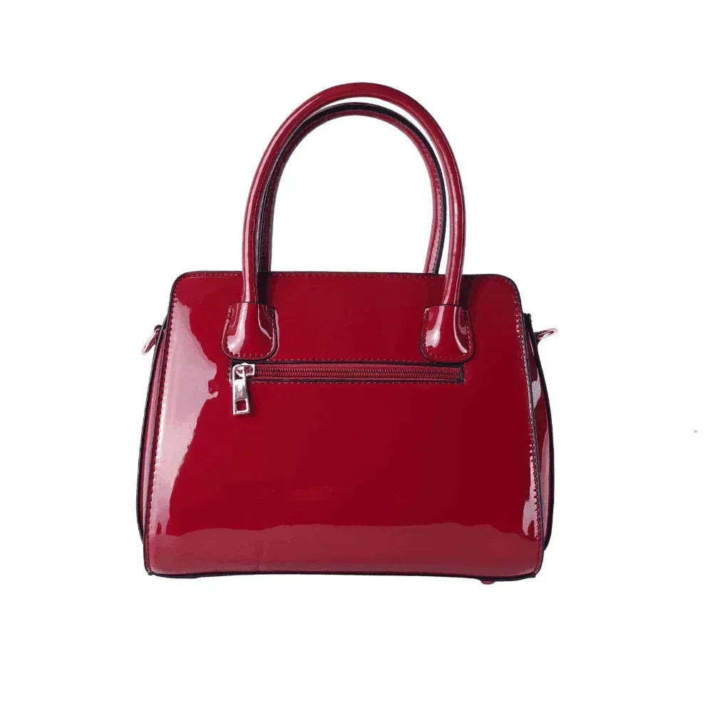 Patent Leather Handbag MS-7408 - Stile Donna Bags
