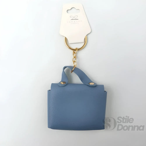 Portachiavi Mini Portamonete In Ecopelle Floreale Con Cha… | Vista aggiuntiva 16 | Giallo