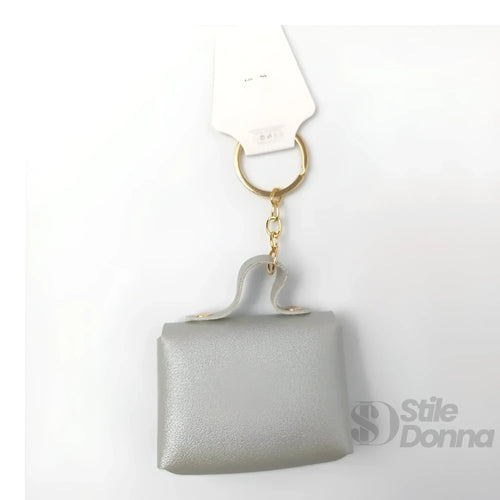 Portachiavi Mini Portamonete In Ecopelle Floreale Con Cha… | Vista aggiuntiva 18 | Giallo