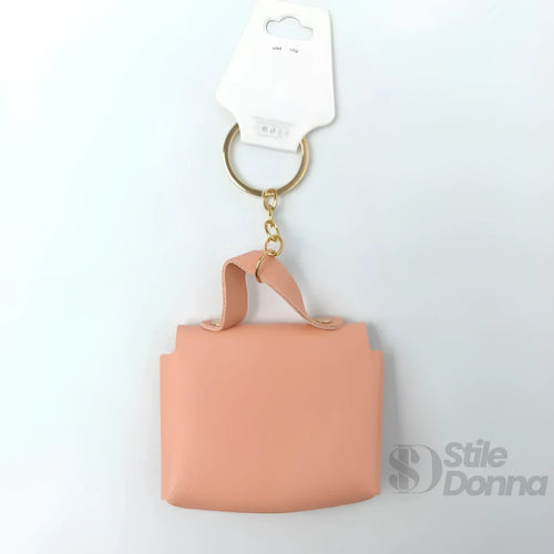 Portachiavi Mini Portamonete In Ecopelle Floreale Con Cha… | Vista aggiuntiva 17 | Giallo
