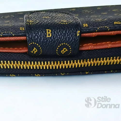 Briciole Portafoglio da Donna in Pelle PU con Scomparti M… | Dettaglio manico | Bianco