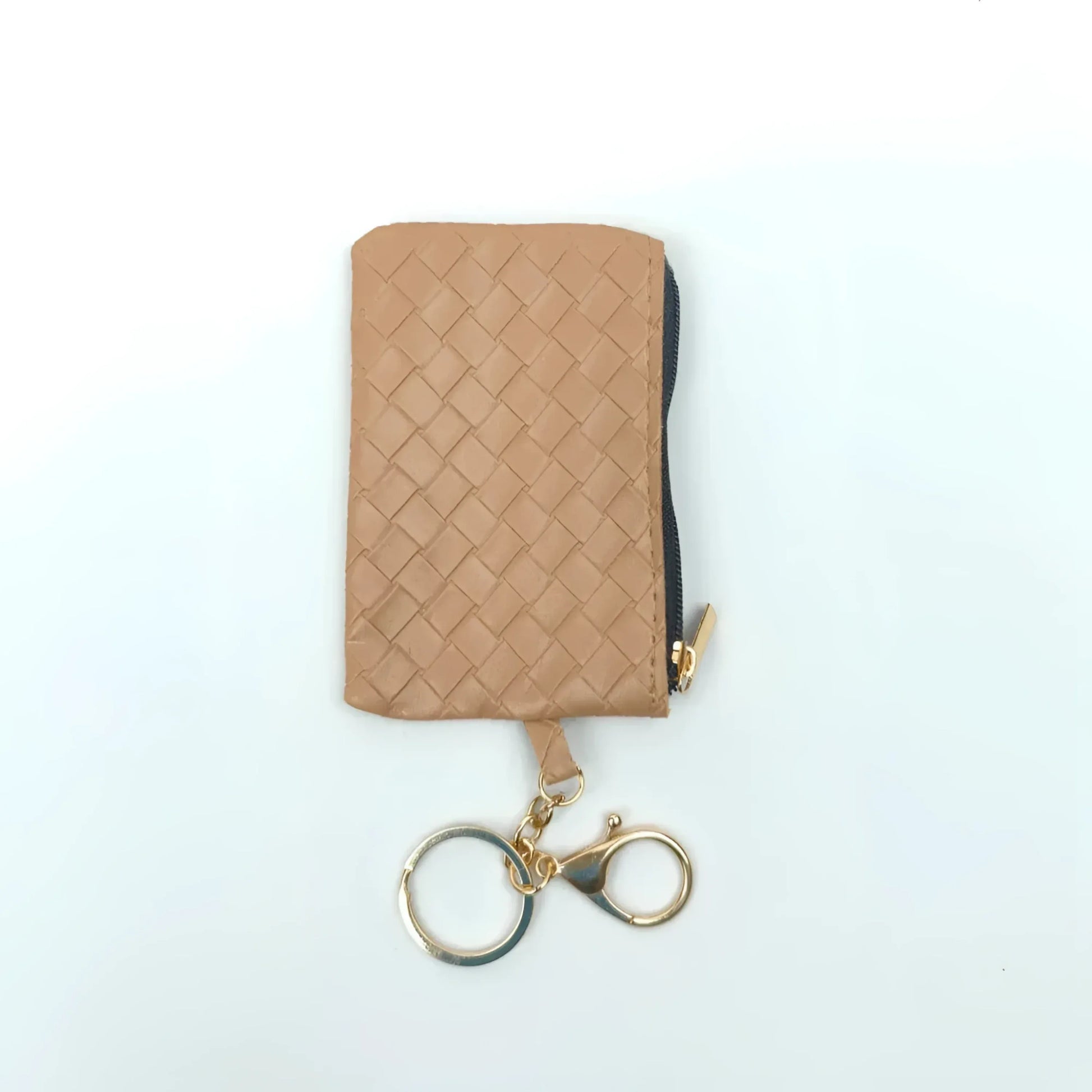 portafoglio-portachiavi-ruby-weave-intrecciato-pelle-362 - Stile Donna Bags